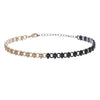 Two Tone Chain Choker Necklace (Gold/Hematite)