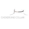 Two Tone Chain Choker Necklace (Gold/Hematite)