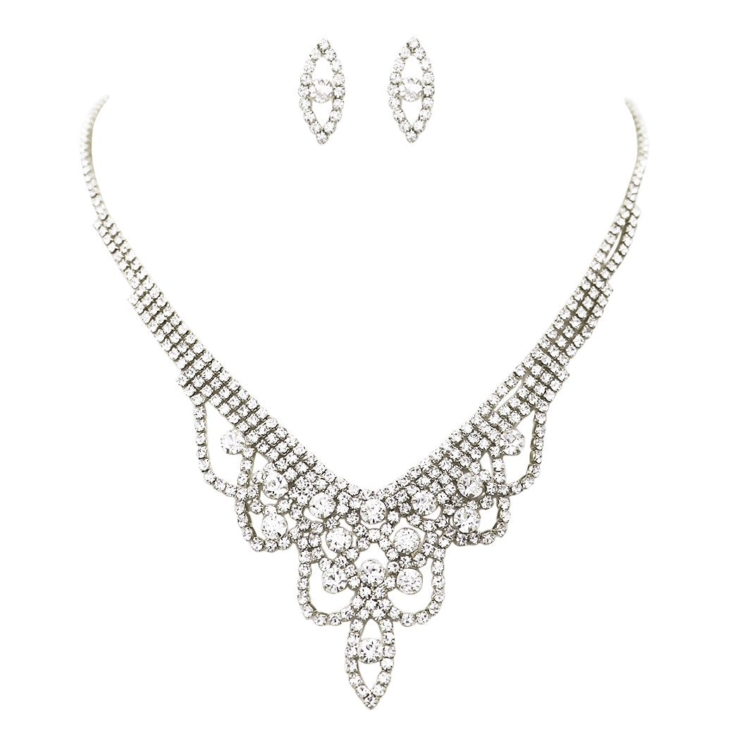 Luxury Sparkling Water Drop Cubic Zircon Bridal Necklace Earrings Set  Wedding CZ Jewelry Set Women Party Prom Jewelry - China Jewelry and Fashion  Jewelry price | Made-in-China.com