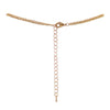 Classic Double Layer Petite Chain Cross Pendant Necklace with Simulated Pearls