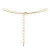Faux Pearl Bolo Style Choker Combo Necklace with Crystal Accents