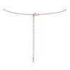 Rose Gold Arrow Design Inspirational Inscription "Be Brave" Bar Pendant Necklace