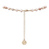 Four Blessings Good Luck Necklace with Glass Bead and Natural Stone (Light Pink)