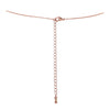 Pink Ribbon Bar Necklace "Hope" (Rose Gold)