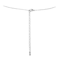 Pink Ribbon Bar Necklace "Hope" (Silver)