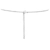 Cubic Zirconia Pave Winter Snowflake Pendant Necklace, 15-17" with 2" extender