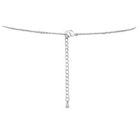 Cubic Zirconia Pave Winter Snowflake Pendant Necklace, 15-17" with 2" extender