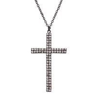 Religious Gift Crystal Accented Cross Pendant Necklace