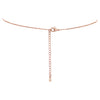Simple Christian Cross Pendant Necklace And Hypoallergenic Post Back Earrings, 16"+2" Extender (Cubic Zirconia Crystal Rose Gold Tone Set)
