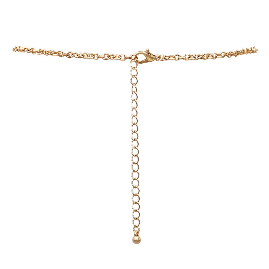 Fashion Jewelry Nautical Themed Big Anchor Charm Necklace (Gold Tone)