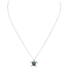Whimsical Abalone Shell Sea Turtle Pendant Necklace