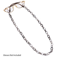 Lucite Fashion Link Chain Reader Eyeglass Strap, 28" (Greys)