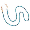 Western Colorful 4mm Natural Turquoise Howlite Bead Reader Eyeglass Strap Holder Necklace, 26"