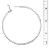 Hypo-allergenic Crystal Hoop Earrings (Silver, 73)