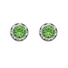 Stunning And Colorful Hypoallergenic Post Back Stud Birthstone Earrings Made With Swarovski Crystals Birthday Gift Set, 8mm (August)