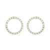 Premium Hypoallergenic Cubic Zirconia Little Hoop Earrings (Gold Tone)
