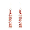 Fancy Chain Fringe Drop Earrings (Rose Gold Color)