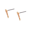 Whimsical Matte Copper Tone Fish Bone Skeleton Hypoallergenic Post Earrings, 0.50"