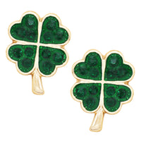 Looking for something festive this St. Patrick's Day? Our stylish four leaf clover earrings are a wonderful accessory for your Saint Pattyâ€™s Day outfit or anytime you need some extra luck! Lightweight and comfortable, you can wear them all day and into the night. It's simple yet classic design makes it the perfect pair of earrings to add to your holiday collection for wear year after year. Rosemarie Collections.