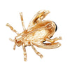 Women's Summertime Fun Little Honey Bee Crystal Enamel Statement Brooch Lapel Pin, 1.25"