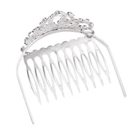 Marquee Style Mini Princess Crystal Tiara Hair Comb Crown