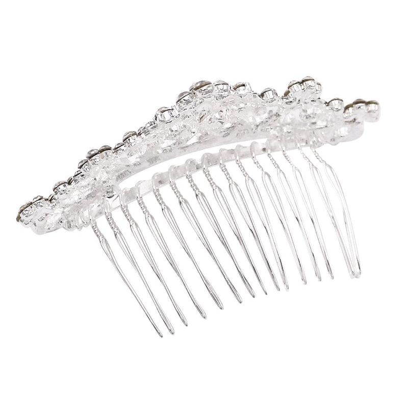 Princess Mini Flower Tiara Crystal Hair Comb Crown