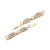 Elegant Faux Pearl and Rhinestone Hair Clip Bobby Pins