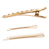 Statement Crystal Simulated Pearl Hair Clip Rhinestone Bobby Pins Hair Accessories Alligator Clip 3 Piece Set