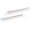 Women's Set of 2 Colorful Two-Toned Crystal Rhinestone Hair Clip Bobby Pins Hair Barrette Accessories, 2.75"