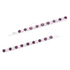 Set of 2 Colorful Crystal Rhinestone Hair Clip Bobby Pins Hair Barrette Accessories, 2.75" (Purple)