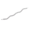 Wavy Style Rhinestone Tennis Bracelet