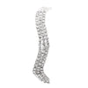 Wavy Style Rhinestone Tennis Bracelet