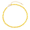 3mm Bright Color Glass Crystal Bead Chain Ankle Bracelet Anklet, 9