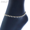 Summer Fun Seed Bead Chain Ankle Bracelet Anklet, 9"-11" with 2" Extender