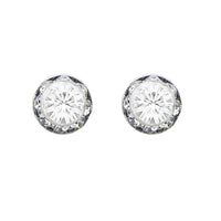 Birthstone Birth Month Swarovski Crystal Stud Earrings (April)