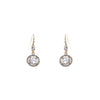Rhinestone and Crystal Vintage Style Drop Earrings (Crystal Gold)