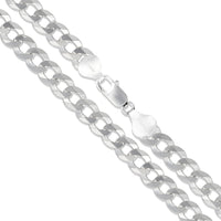 Made In Italy Sterling Silver Curb Chain (8 Inches Bracelet)
