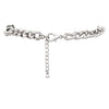 Stunning Statement AB Crystal Rhinestone and Silver Tone Alligator Collar Necklace