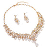 Bridal Jewelry Crystal Necklace Earrings Set