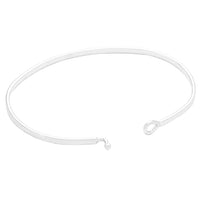 Thin Metal Zodiac Bangle Bracelet (Aquarius/Silver)