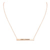 Horizontal Bar Pendant Necklace Stay Strong