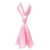 Pink Ribbon Breast Cancer Awareness Lightweight Fashion Scarf, 60" (Light Pink)
