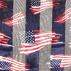 Red White and Blue 4th Of July American Flag Stars and Stripes Fashion Scarf, 60" (Old Glory Navy Background)
