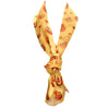 Spooktacular Halloween Fun Print Lightweight Fashion Scarf (Smiling Jack-O-Lanterns GOLD)