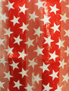 Red White And Blue 4th Of July American Flag Stars Stripes Fashion Scarf, 60" (Solid Red Background White Stars)